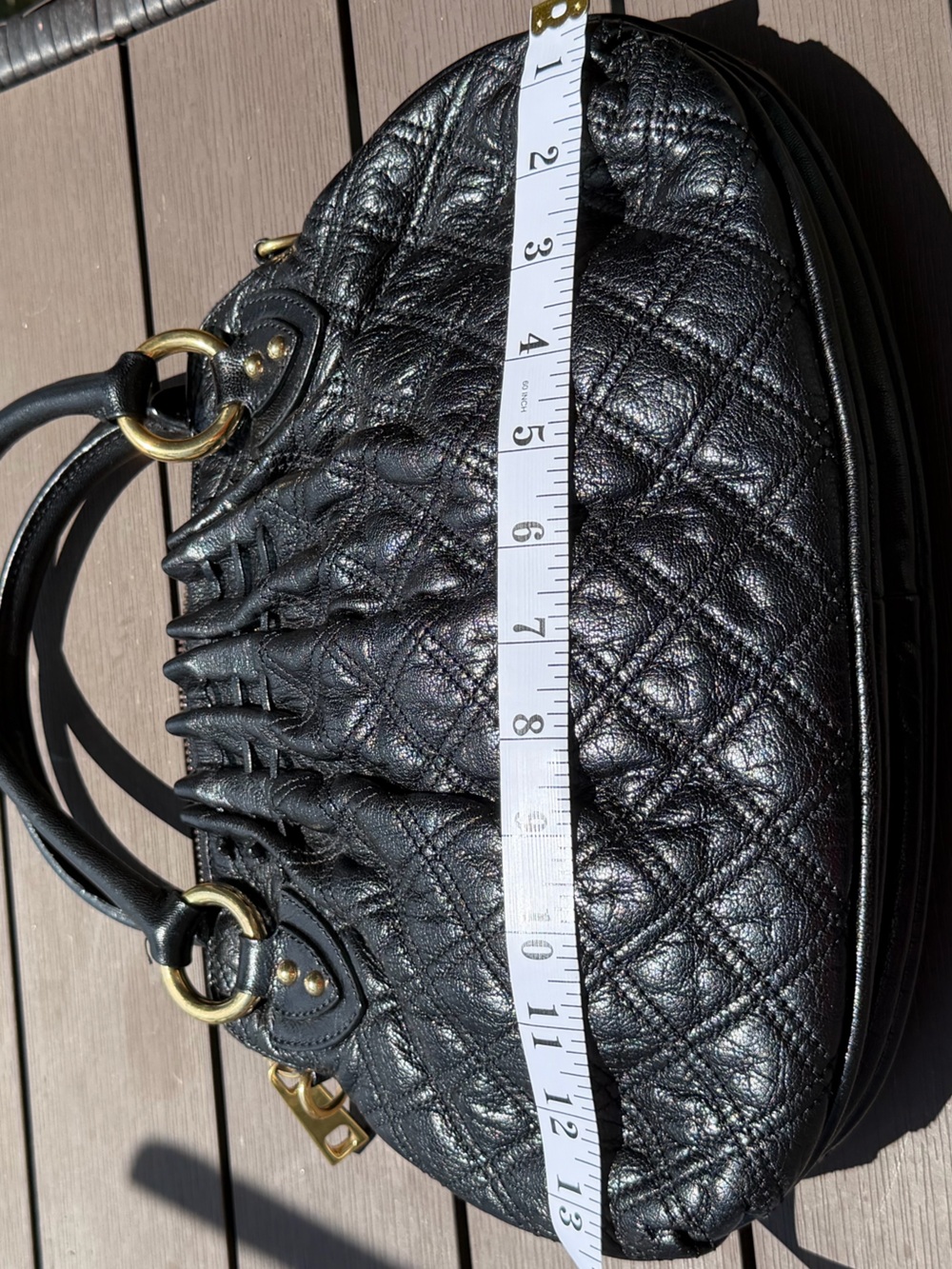 Marc Jacobs Vintage Black Quilted Leather Cecilia Satchel Resort 2007 - Picture 16 of 17